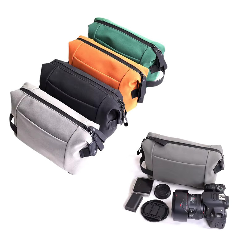 Kameratasche Fujifilm und Olympus in Grau als Kordelzugbeutel - Bild 2