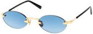 Gast QUANTUM UA04 Sonnenbrille, randlos, oval, gold, blue, Unisex - Bild 1