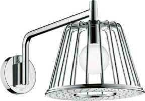 Hansgrohe Axor Nendo Kopfbrause Chrom, Durchmesser: 27,5 cm, Wandmontage, Regendusche mit Jet-Strahl und Anti-Kalk-Funktion - Bild 1