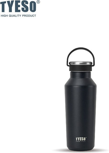 Tyeso Vakuum-Thermosflasche mit Griff, isoliert und auslaufsicher, Matt-Finish, Beige, 500 ml - Bild 1