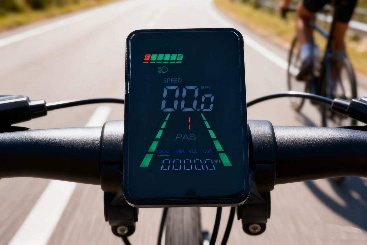 Mcezdy L5 LCD Display Meter Dashboard für elektrische Fahrräder und Roller, Schwarz - Bild 5