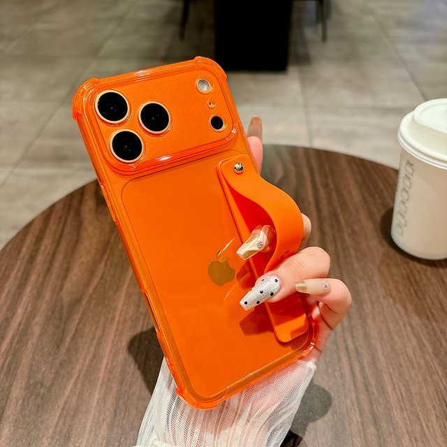 Stoßfeste iPhone Handyhülle mit Armband und Ring in Bonbonfarben für iPhone 17, 16, 15, 14, 13, 12 Pro Max, Multicolor - Bild 1
