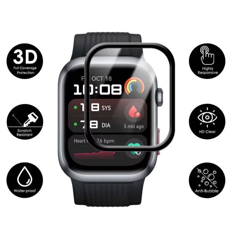CAOWTAN Displayschutzfolie für Huawei Watch D2, Silikon, transparent, Unisex - Bild 3