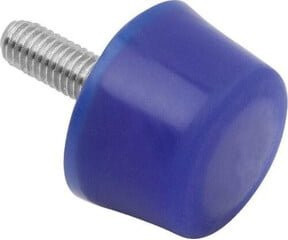 KIPP Gummipuffer konisch mit Außengewinde M08 x 20 aus Edelstahl A4 1.4401 in Blau - Bild 1
