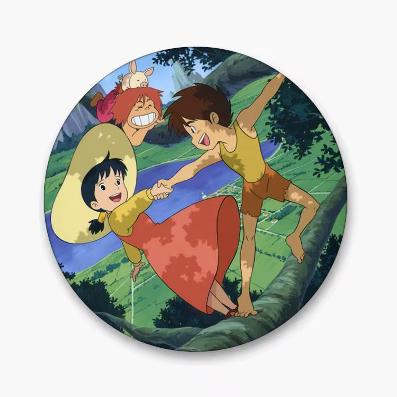 Mesuca Brosche Future Boy C-Conan, Emaille-Pin, rund - Bild 6