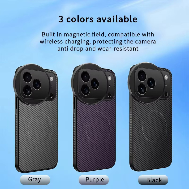 luxuglow Magnetische iPhone 15 Pro Max Handyhülle in Schwarz mit 58 mm Filterhalterung und MagSafe Unterstützung - Bild 4