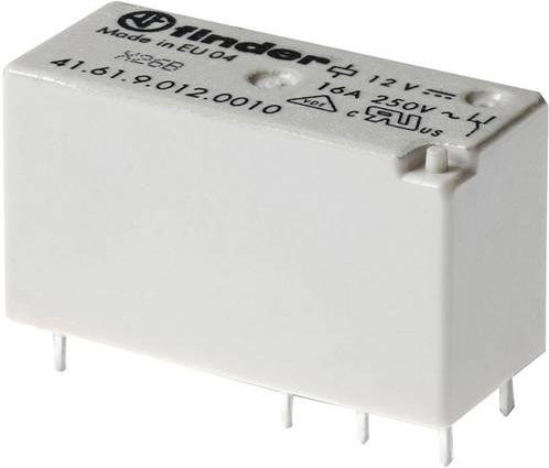 Finder Printrelais 41.61.9.024.0000 24 V/DC 16A 1 Wechsler in Weiß - Bild 1