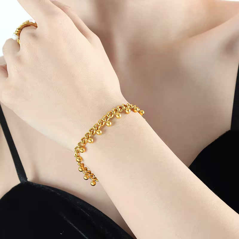 Vqysko Armband, Edelstahl, Gold, Damen - Bild 2