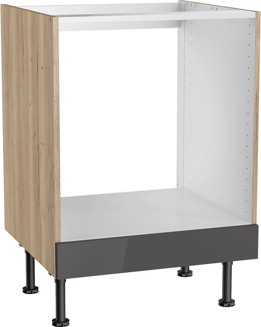 Optifit Küchen-Herdumbau Jonte984 in Anthrazit-Wildeiche, B/T/H: 60 x 58,4 x 87 cm - Bild 1