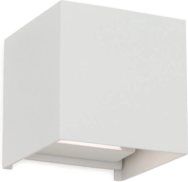 Orion Leuchten LED Außen Wandleuchte Up-Down Weiß Aluminium B/H: 10 x 10 cm, 3000K, 400lm, 6W, IP54 - Bild 1