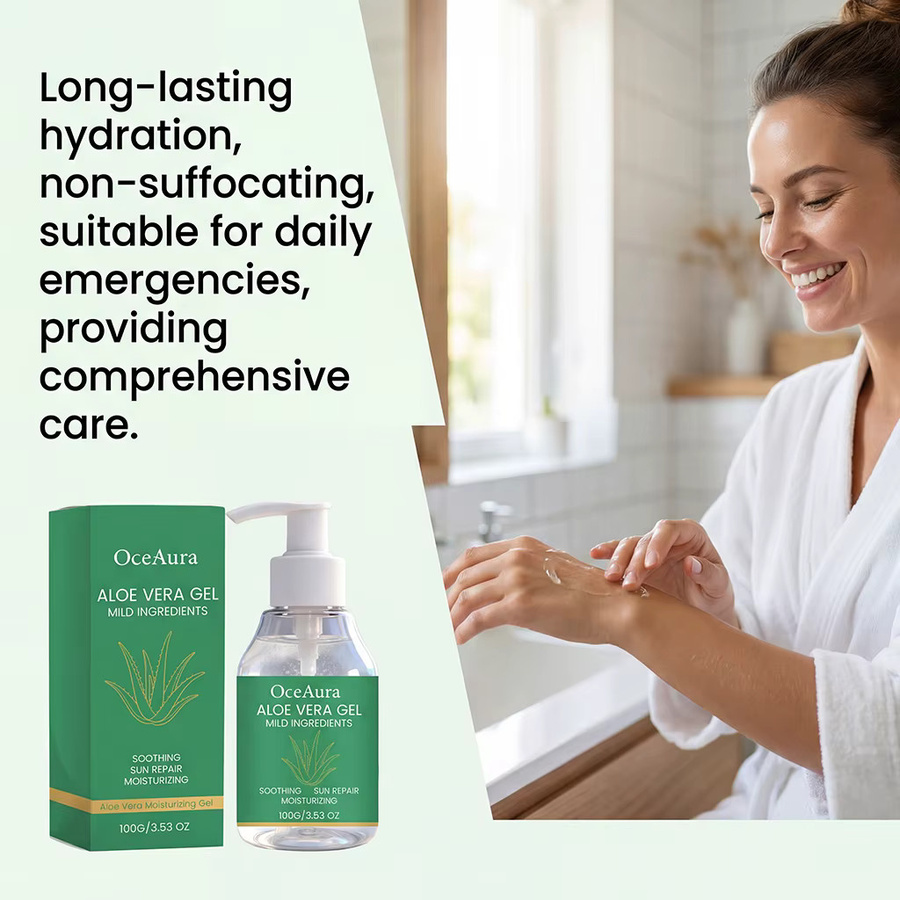 OceAura Aloe Vera Gel, Gesicht und Körper, Unisex - Bild 3