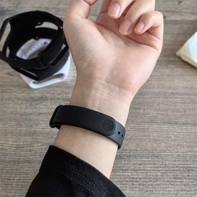 Uhrenarmband Silikon, Schwarz, Unisex - Bild 3
