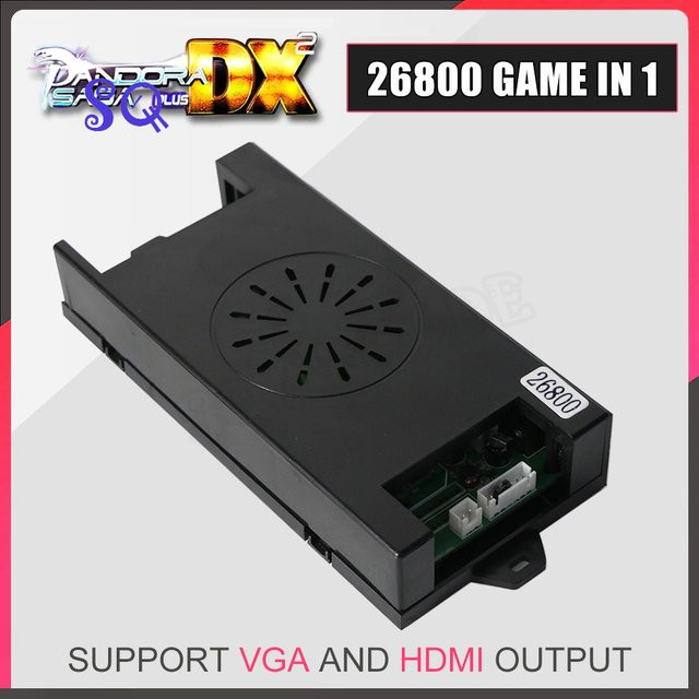Pandora Saga Box DX2 26800 in 1 Retro Arcade Spielkonsole mit HDMI und VGA für Bartop Arcade Maschinen, Schwarz - Bild 1
