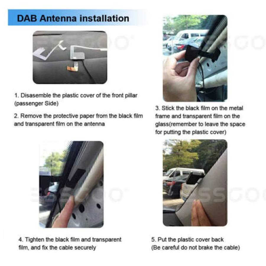 ESSGOO DAB+ Digitalradio-Box mit USB-Schnittstelle und Antenne für VW Autoradios, Schwarz - Bild 5
