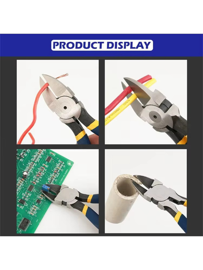 SLADE Seitenschneider 5/6 Zoll Diagonalzange zum Abisolieren und Schneiden von Kabeln für Elektriker und DIY-Reparaturen - Bild 4