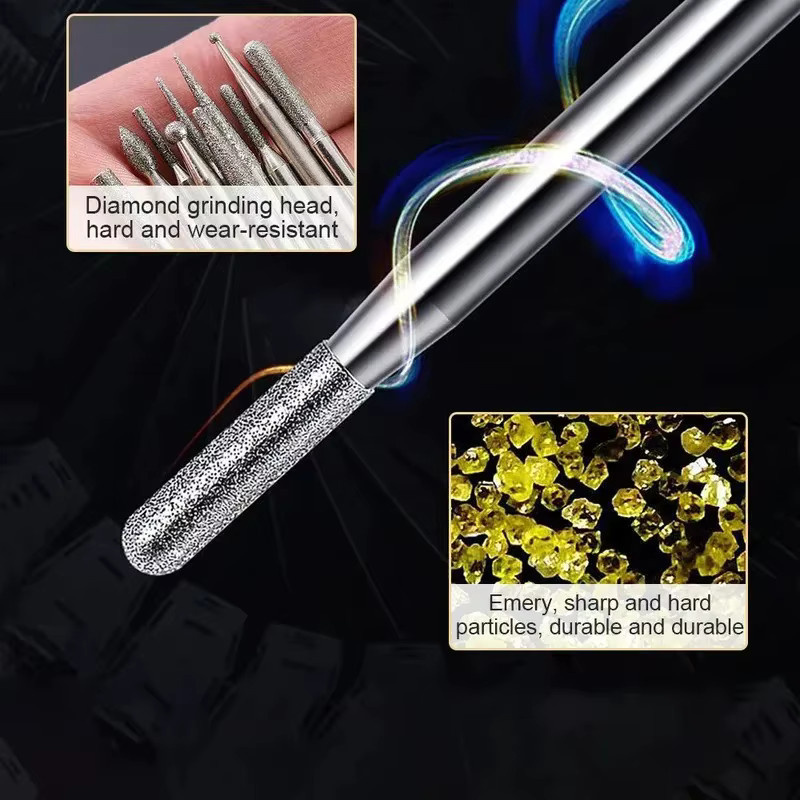 Dremel 30-teiliges Diamantfräser-Set in Silber mit 2,35 mm und 3 mm Schaft inklusive Aufbewahrungsbox für Rotationswerkzeuge und Elektroschleifer - Bild 2