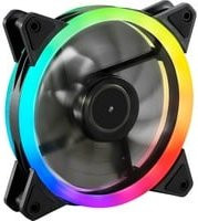 Sharkoon SHARK Blades PWM RGB Gehäuselüfter in Schwarz mit Multicolour-Beleuchtung - Bild 1