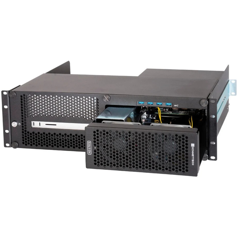 Sonnet xMac Studio Echo II DV Module PCIe Rack-Gehäuse in Schwarz mit Thunderbolt-Anschluss - Bild 1