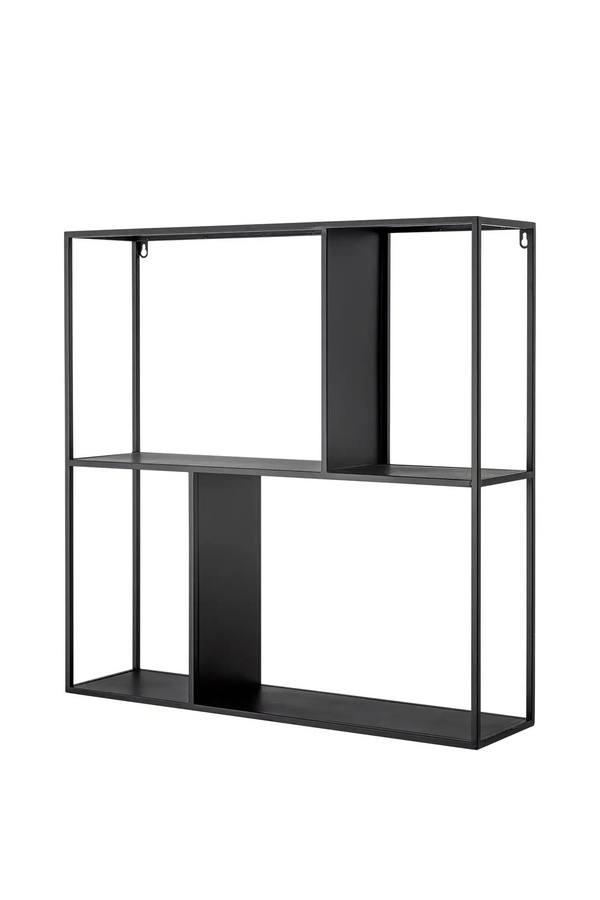 Bloomingville Wandregal Mack aus Metall in Schwarz Matt, Breite: 71 cm - Bild 1