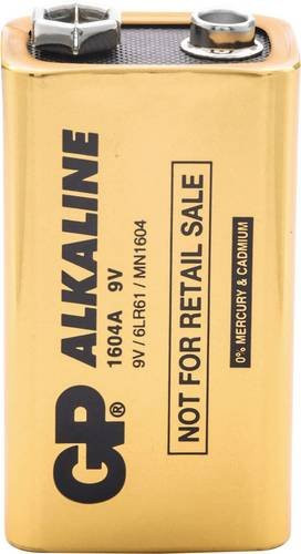 GP GPIND1604AB 9V Block-Batterie Alkali-Mangan, 200 Stück - Bild 1