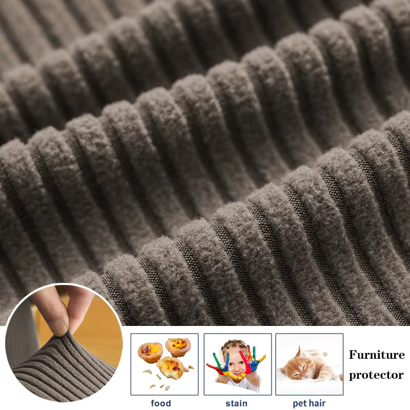 WANERQU Jacquard Stretch Sesselbezug in einfarbigem Design für Armlehnstühle und Sofas - Bild 3