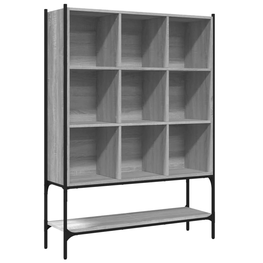 vidaXL Bücherregal Grau Sonoma, B/T/H: 102 x 30 x 141,5 cm - Bild 2