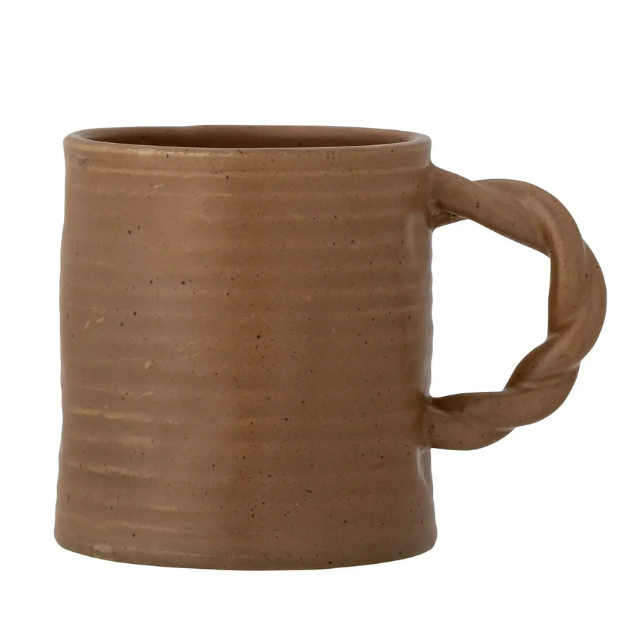 Bloomingville Becher Reanna aus Keramik in Braun, Höhe: 9 cm - Bild 1