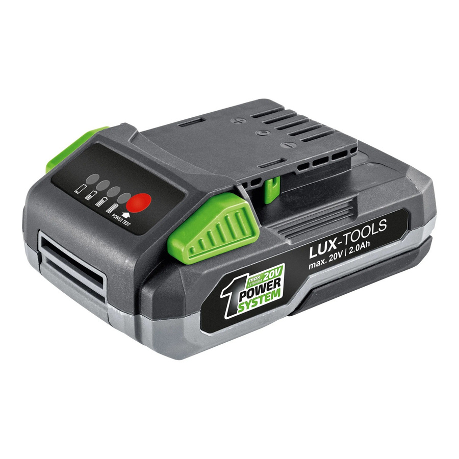 LUX-TOOLS 20 V Li-Ion Akku 1 PowerSystem 2 Ah in Grau - Bild 2