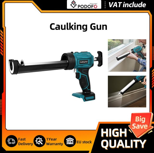 Podofo 4-Gang Akku-Klebepistole als Dichtungs- und Nähklebewerkzeug für Makita 18V Akku - Bild 1