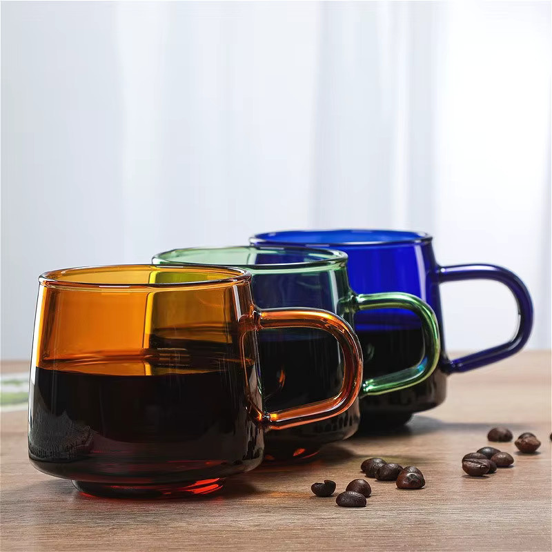 Hitzebeständige Kaffeetasse aus Borosilikatglas von FATUBE, transparent, 300 ml - Bild 1