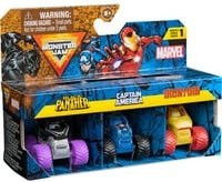 Spin Master Monster Jam Marvel Mini Monster Trucks 3er-Set Die-Cast Superhelden Spielfahrzeuge im Maßstab 1:87 - Bild 1