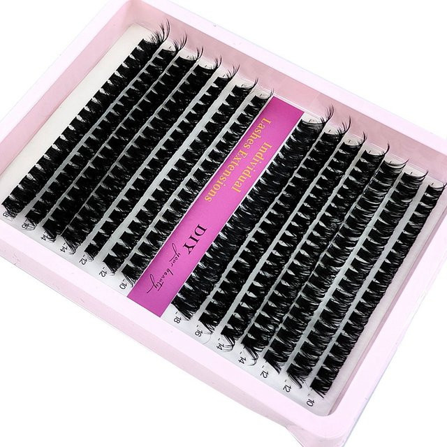 AMSDCN Wimpern Cluster Mix Wispy, 266/280 Stück, Unisex - Bild 1