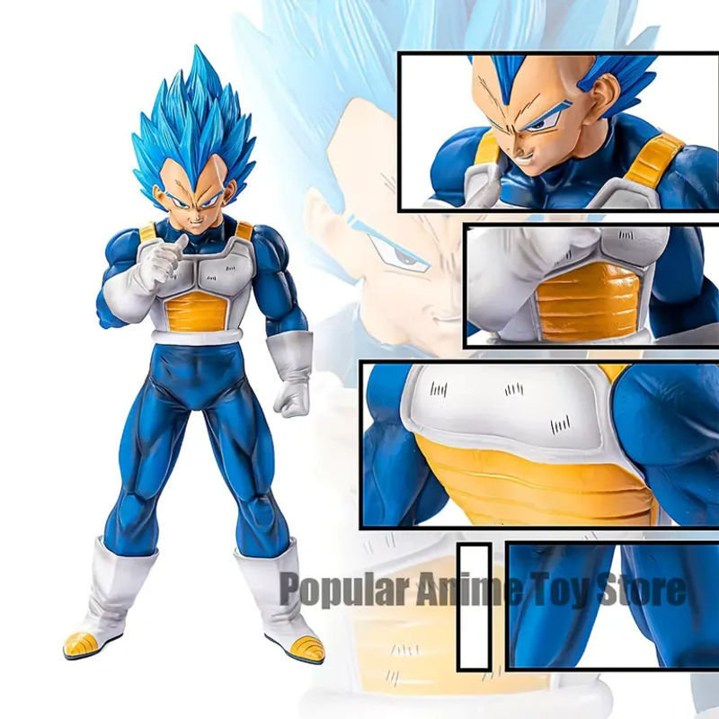 Bandai Dragon Ball Z Vegeta Actionfigur Super Saiyan Blue aus Kunststoff, Höhe: 28 cm, Farbe: Blau - Bild 3