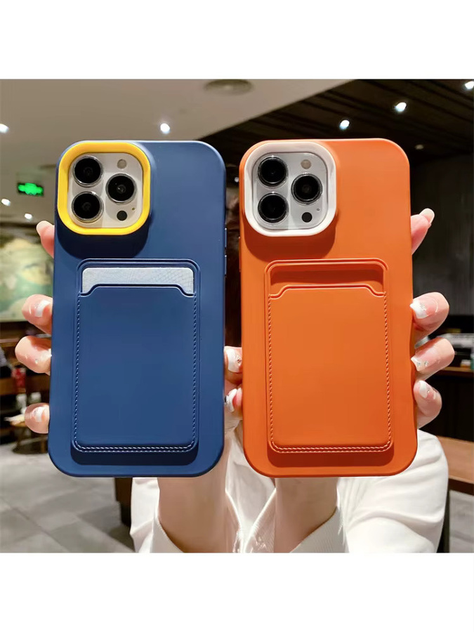 MUQGEW 3-in-1 Kartenhalter-Brieftasche Handyhülle für iPhone 11 bis 16 Pro Max, stoßfeste Abdeckung mit Soft-Touch-Oberfläche - Bild 4