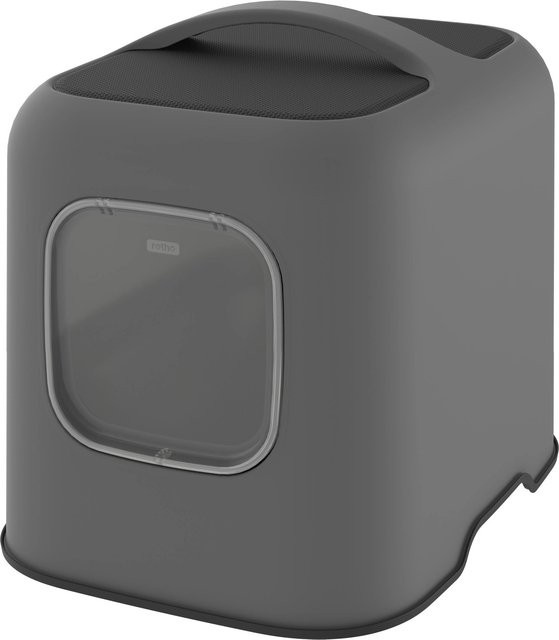 Rotho Katzentoilette Biala aus Kunststoff in Anthrazit, B/T/H: 44,3 x 39,5 x 51 cm - Bild 1