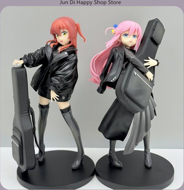 Bandai Bocchi der Fels Anime Figur Set Ikuyo Kita & Hitori Gotou in schwarzem Outfit, Höhe: 20 cm - Bild 1