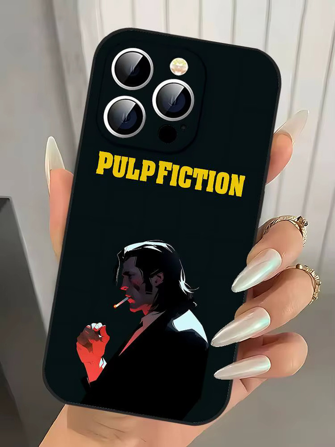 Handyhülle Klassische Film P-Pulp F-Fiction in Schwarz passend für iPhone 17, 16, 15, 14, 13, 11 Pro Max, Plus, X, XR, XS Max und Mini - Bild 6
