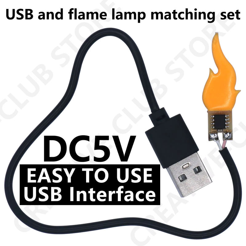 DT&ZM LED-Edison-Glühbirne mit Kerzenlicht-Effekt, Warmweiß 2200 K, USB-Schnittstelle 5 V - Bild 3