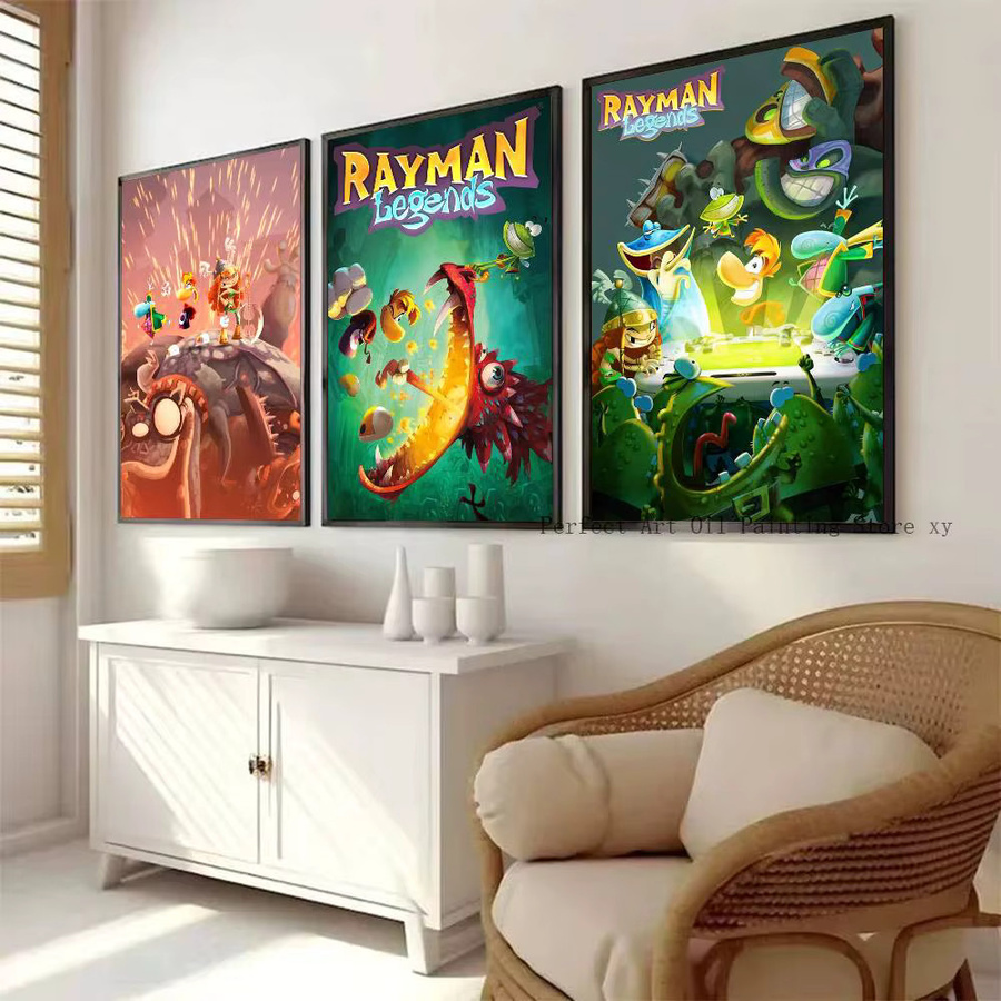 Rayman Legends Poster von Bilibili, selbstklebend und wasserfest, mehrfarbig, rechteckig - Bild 3