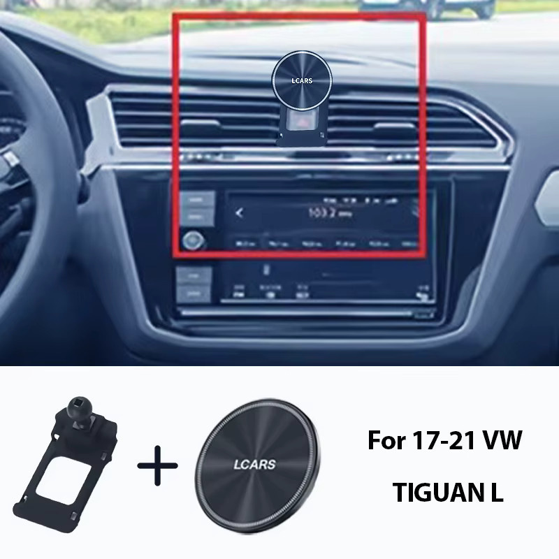 Lcars Magnetische Auto-Handyhalterung für Lüftungsschlitze in Schwarz, passend für Volkswagen Tiguan L 2017-2021 - Bild 2