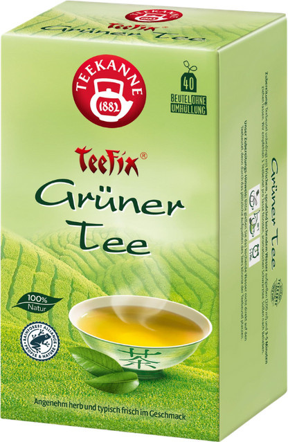 Teekanne Grüner Tee, Teebeutel, 40 Stück, 70 g - Bild 1