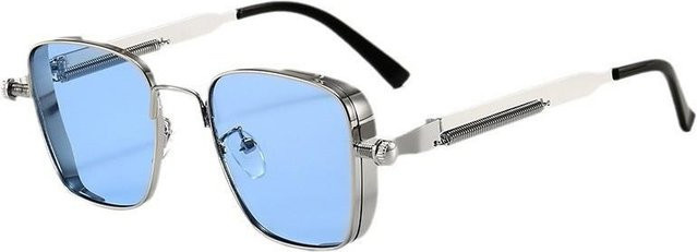 Lucky Black Cat Sonnenbrille, Vollrand, Square, Metall, blau, polarisiert - Bild 1