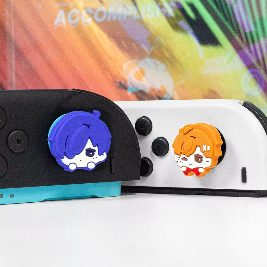 Cartoon Stick-Kappen für Nintendo Switch, OLED und Lite, rutschfeste Joy-Con Controller Abdeckungen, Multicolour - Bild 2