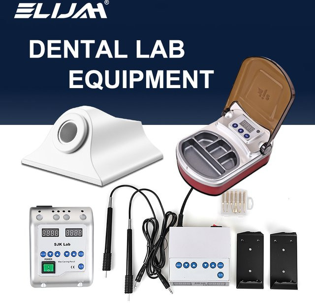 ELIJAH Dental Labor Modell Elektrische Wachs Gravur Maschine mit Infrarot Induktion und Wachsschmelzer in Weiß - Bild 1