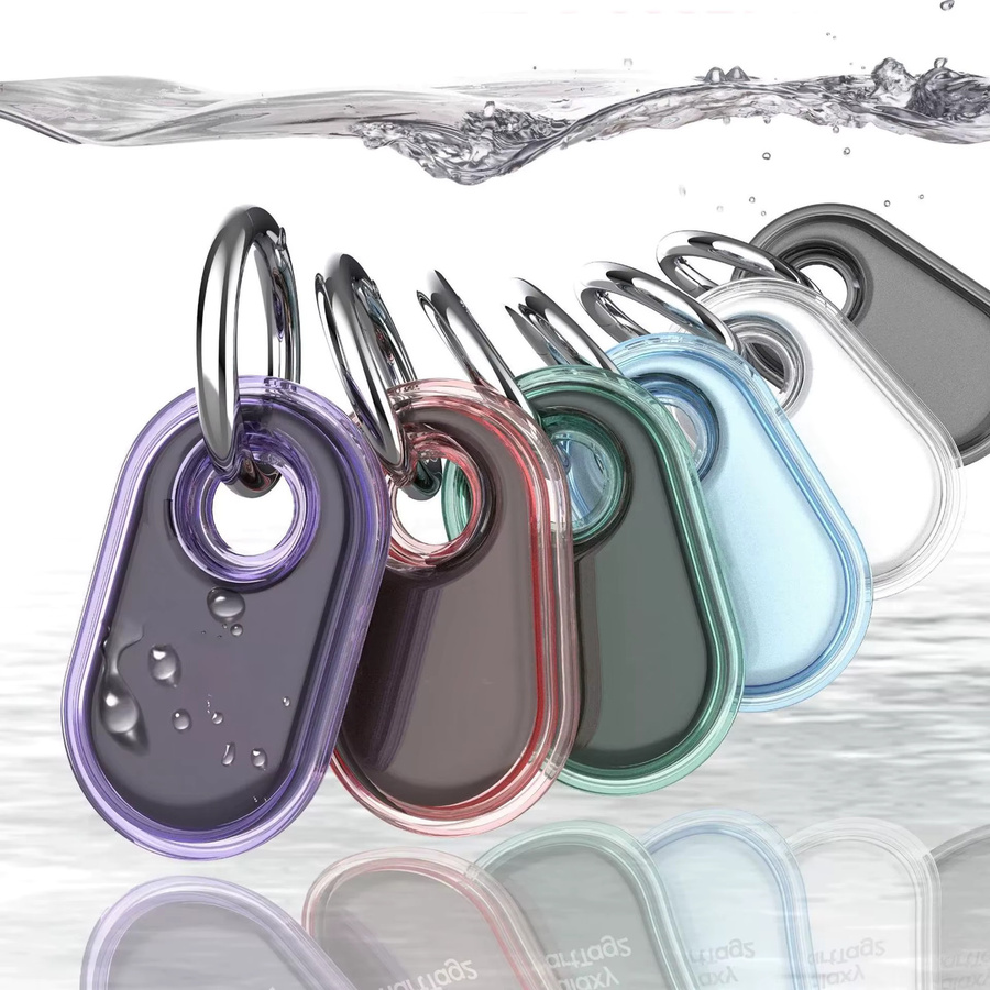 Schutzhülle aus Silikon für Samsung Galaxy SmartTag 2 mit Schlüsselring in Schwarz - Bild 2