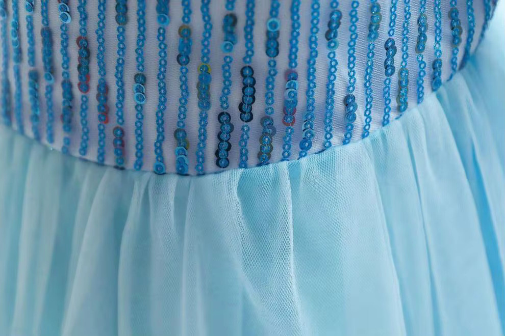 MESOQ Die Eiskönigin Prinzessin Kleid, Mädchen, Blau - Bild 3