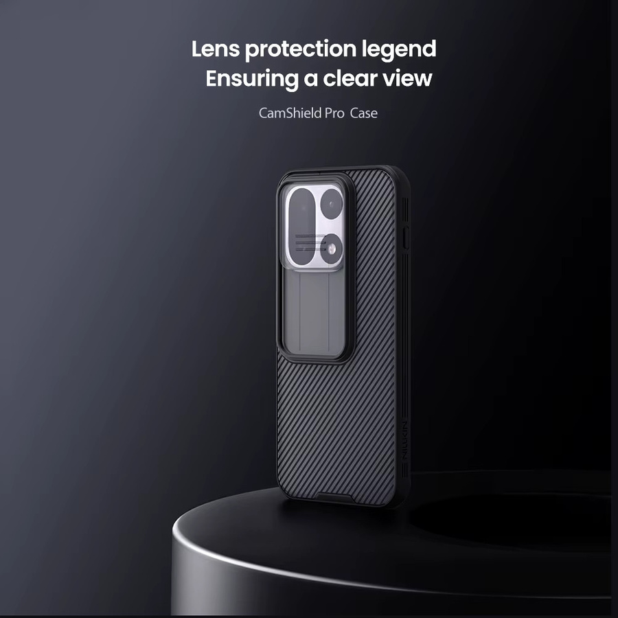 Nillkin CamShield Pro Handyhülle für OnePlus 15 mit Slide-Kamera-Abdeckung in Schwarz und Transparent aus Hart-PC und TPU - Bild 2