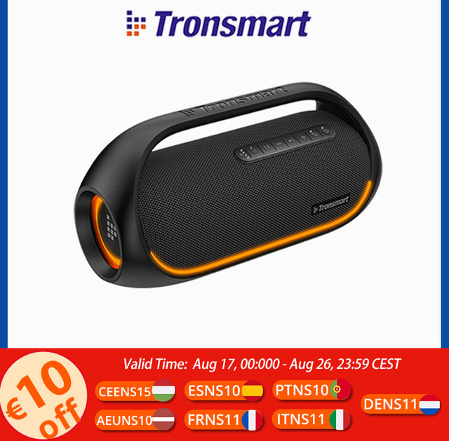 Tronsmart Bang Bluetooth-Lautsprecher 60W in Schwarz mit Hi-Res Audio und starkem Bass - Bild 1