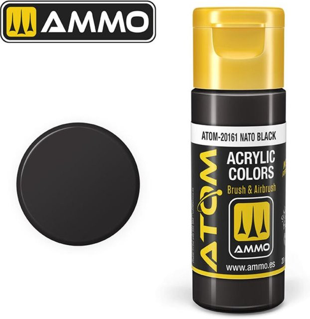 AMMO by MIG Jimenez Atom Color Nato Black, Schwarz - Bild 1