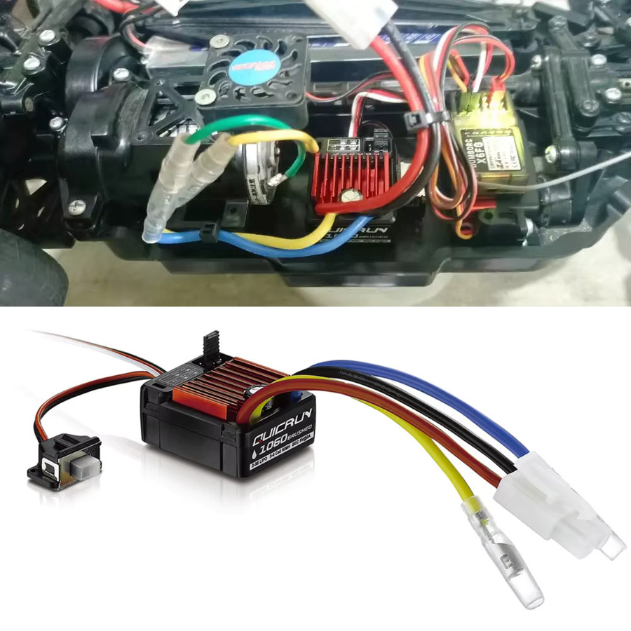 HobbyWing QuicRun 1060 60A ESC, Elektronischer Drehzahlregler, 1:10 - Bild 5